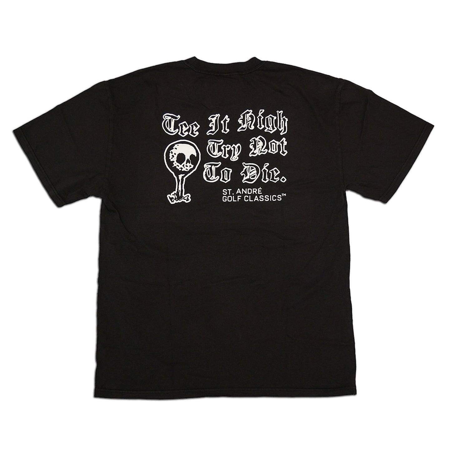 Try Not To Die Tee - Faded Black