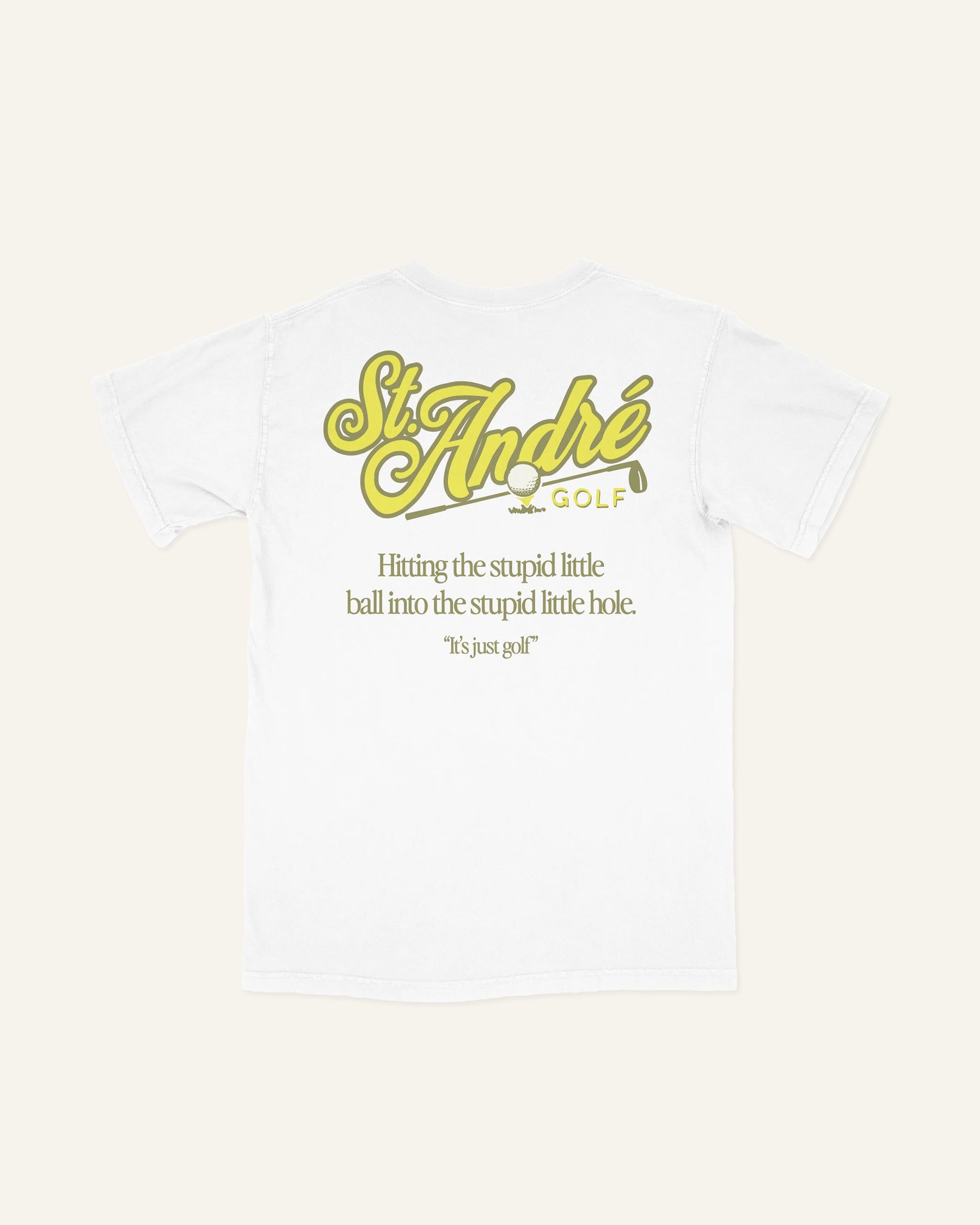 It's Just Golf Tee (White) – St. André Golf