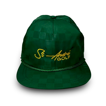 Signature St Andre Golf checkered green hat