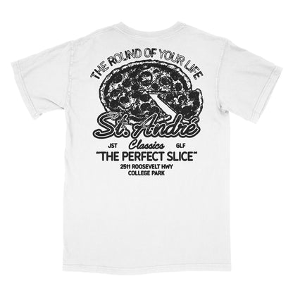 St Andre - Perfect Slice pizza parody shirt